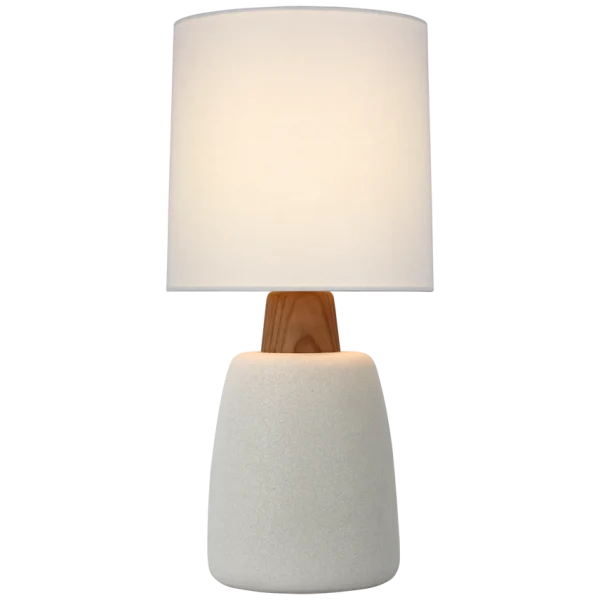 BARBARA BARRY | Aida Medium Table Lamp in White Reactive Glaze by VC&Co