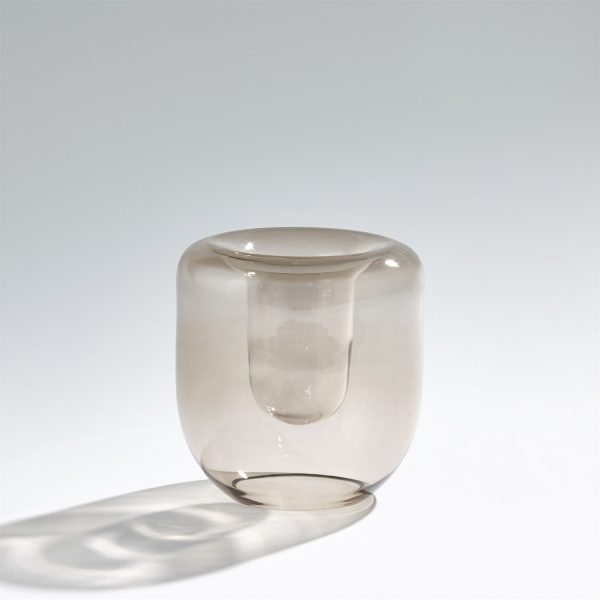 Global Views | Double Take Vase in Light Topaz | Short