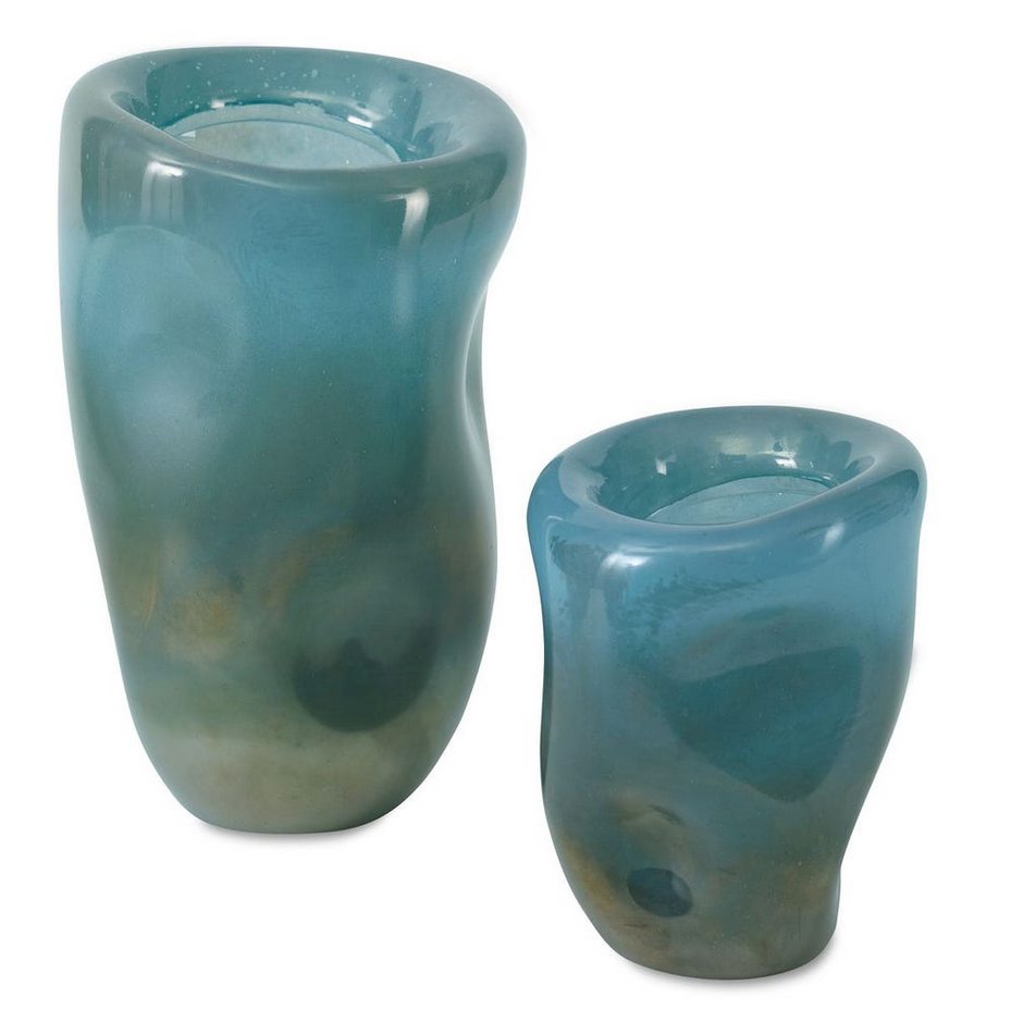 DecoRoom Curated Decor | Melted Ocean Vases | Set of 2