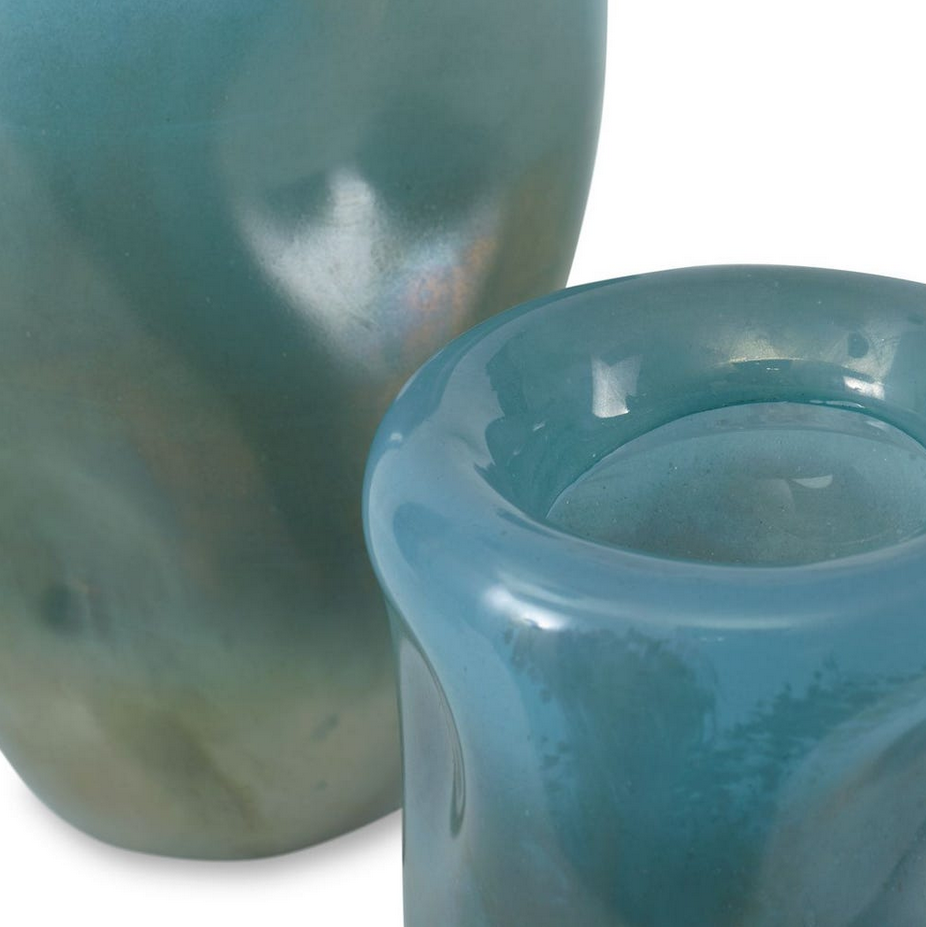 DecoRoom Curated Decor | Melted Ocean Vases | Set of 2 - Image 2