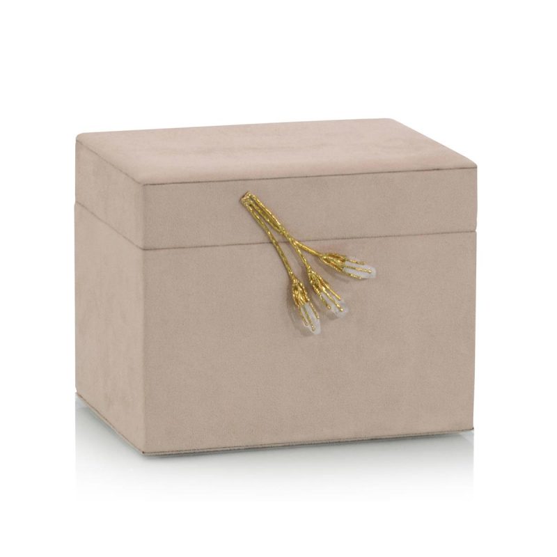 JOHN RICHARD | BLUSH SUEDE JEWELRY BOX II