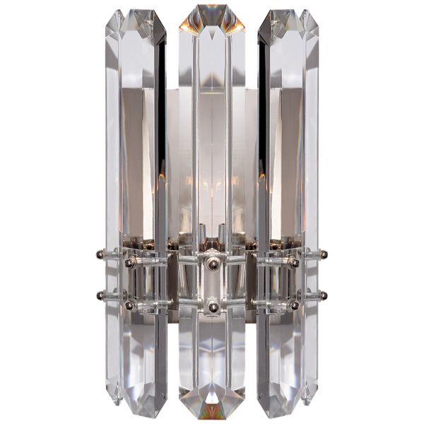 AERIN | Bonnington Sconce in Polished Nickel and Crystal by VC&Co