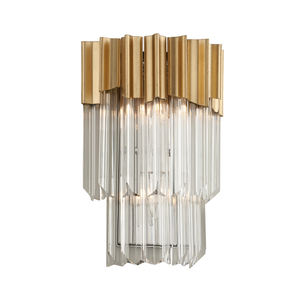 CORBETT | Charisma Wall Sconce in Gold Leaf