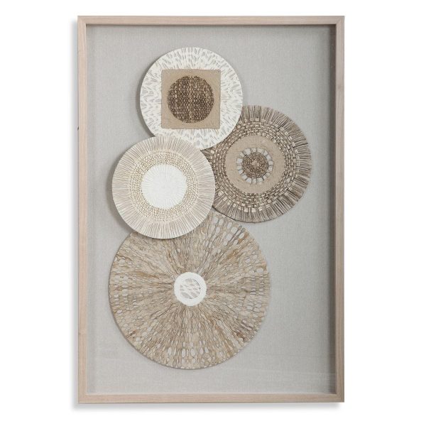 DecoRoom Curated Art | Braided Sun in Light WoodShadow Box Frame