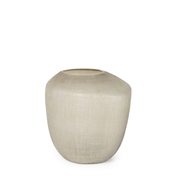GUAXS | Simus Round Vase inS mokegrey