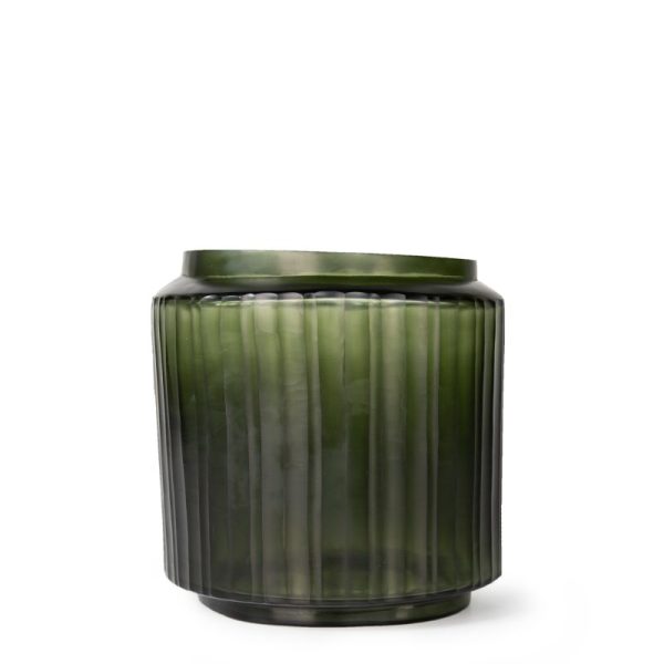 GUAXS | Tonda L Vase inL ight Steelgrey & Black Steelgrey