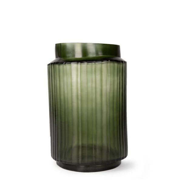 GUAXS | Tonda XL Vase inL ight Steelgrey & Black Steelgrey