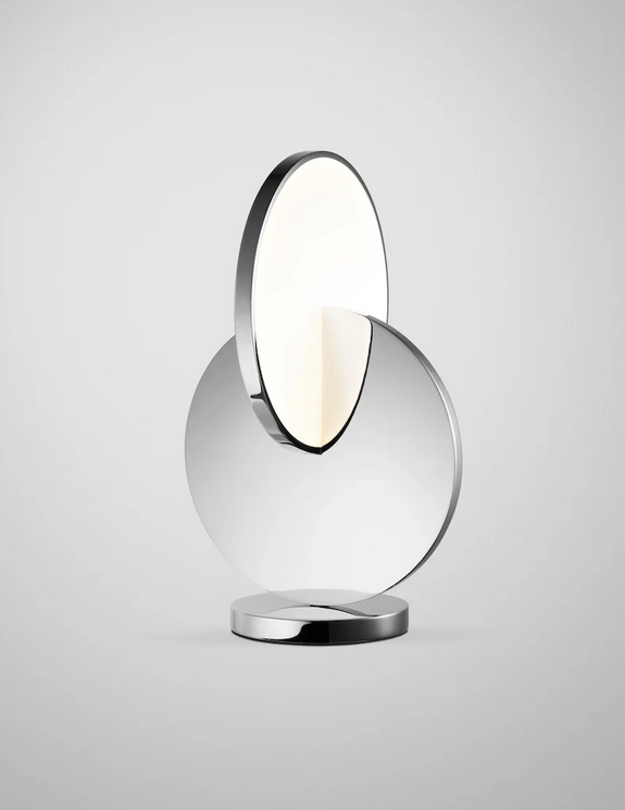 DecoRoom Curated Lighting | Eclipse Table Lamp in Chrome by Lee Broom