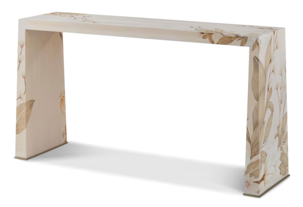THEODORE ALEXANDER | Wooden Floral Console Table