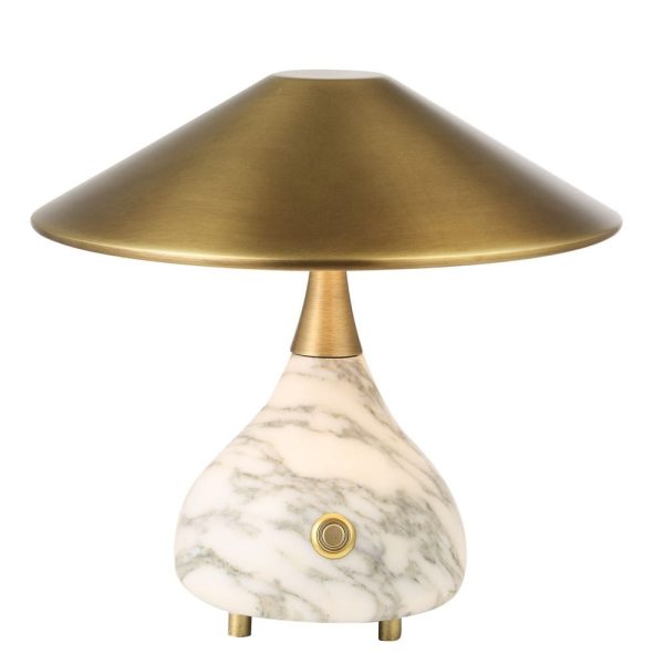 Decoroom Сurated Décor | Kiss Rechargable Mini Lamp - Arabescato Marble |