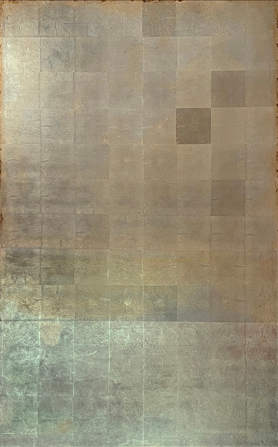 DecoRoom Curated Art | Patina Horizon II in MutedGold Gallery Float Frame