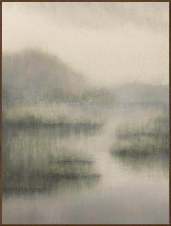 Decoroom Curated Art | Stillness Between I byD’Alessandro Léon | 40” x 53” | with 36PUEC1655 Walnut Float Haven