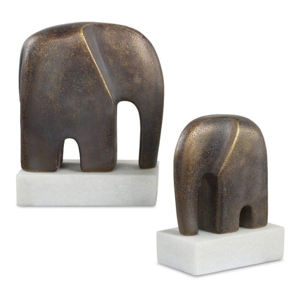 Decoroom Сurated Décor | Timeless Tusk Sculptures s/2