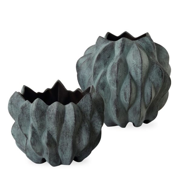 Decoroom Сurated Décor | Verdant Bronze Vases set of two