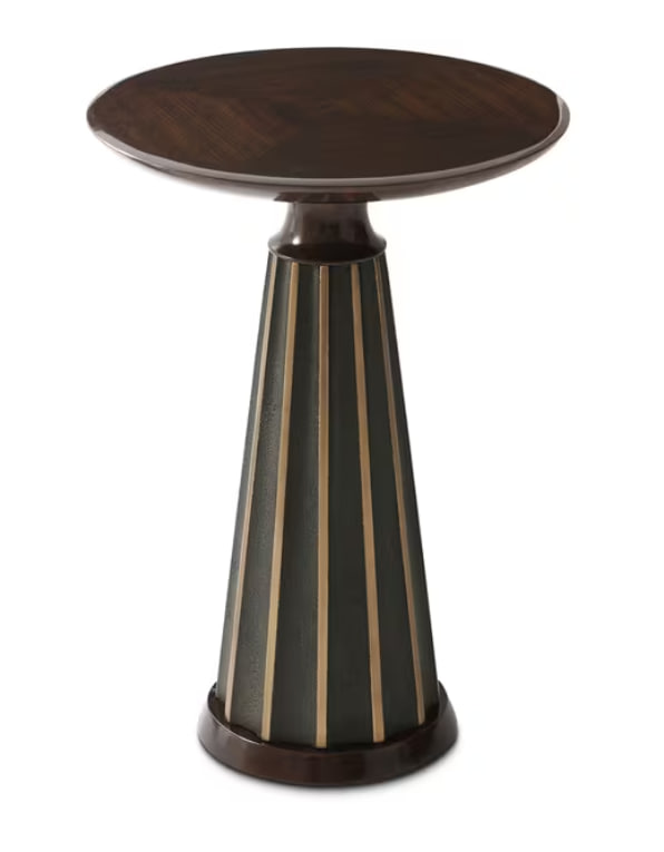 WALNUT HENDRIX DRINKS TABLE by Theodore Alexander