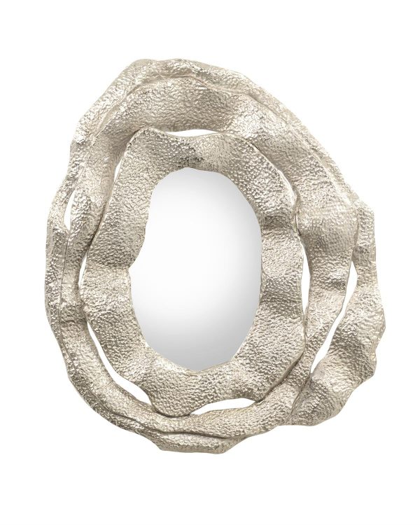 JOHN RICHARD | Brutalist Triple Frame Nickel Mirror |