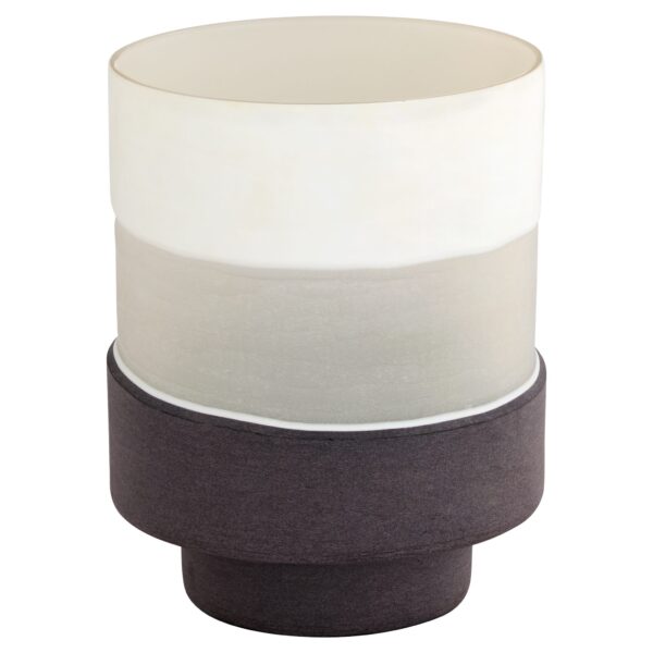 Mesa Vase Cream Black Small