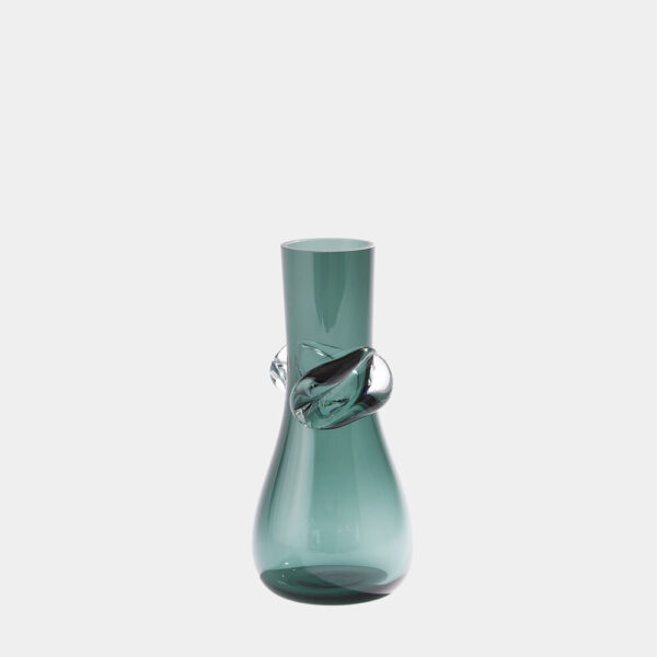 Knot Vase Smoke Green Small