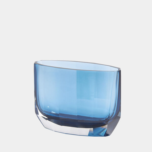 Jewel Vase Dark Blue Wide