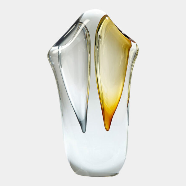 Duet Vase Amber Gray Large