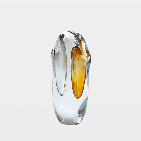 Duet Vase Amber Gray Small