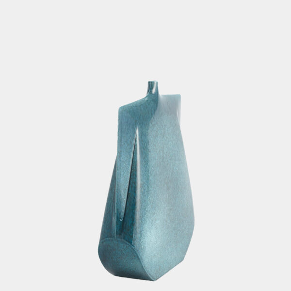 Kimono Vase Teal Wide
