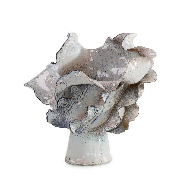 Waved Porcelain Vase Small